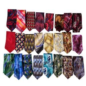 Lot of 24 J. Garcia Silk Ties Grateful Dead Jerry